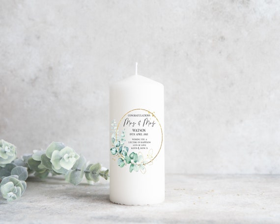 Large cheap wedding candles