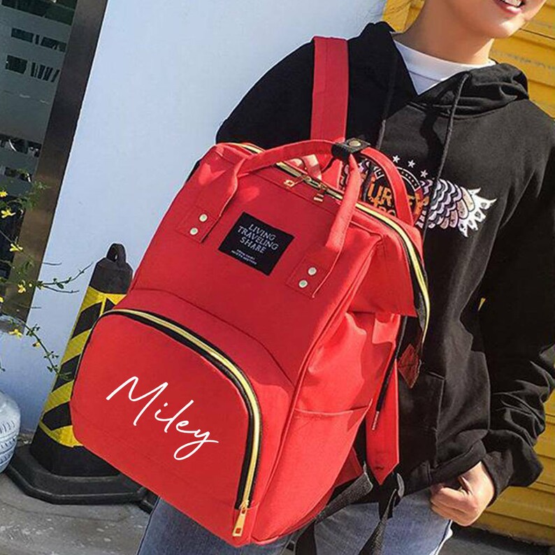 Personalised Baby Changing Bag Nappy Diaper Bag Backpack Etsy UK