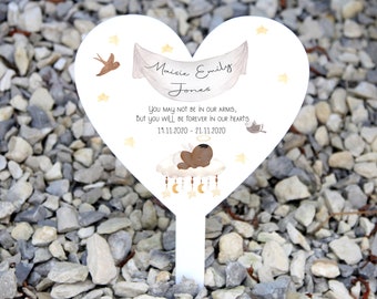 Personalised Angel Baby Grave Stake Marker Headstone Memorial Plaque, Remembrance Stone, In Memory, Baby Loss, Sleeping