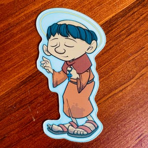 Blood on the Clocktower Monk Townsfolk 3&quot; vinyl sticker