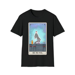 La camisa de la carta del tarot de Pee-Wee / la camiseta de Pee Wee Herman / La gran aventura de Pee-wee / Paul Reubens / Tequila Dance / Witchy Gift