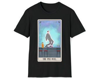 La camisa de la carta del tarot de Pee-Wee / la camiseta de Pee Wee Herman / La gran aventura de Pee-wee / Paul Reubens / Tequila Dance / Witchy Gift
