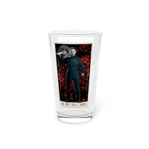 Copo de cerveja para cartas de tarô de Michael Myers, o garoto da porta ao lado