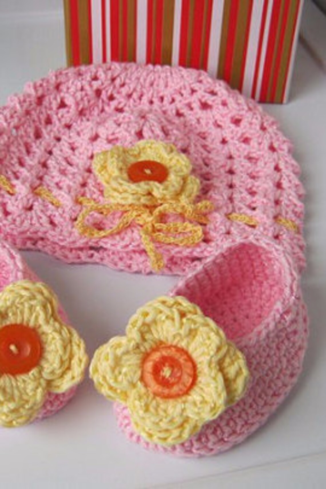 Booties for the Baby Hat and Booties Knitted Hat Knitted Etsy