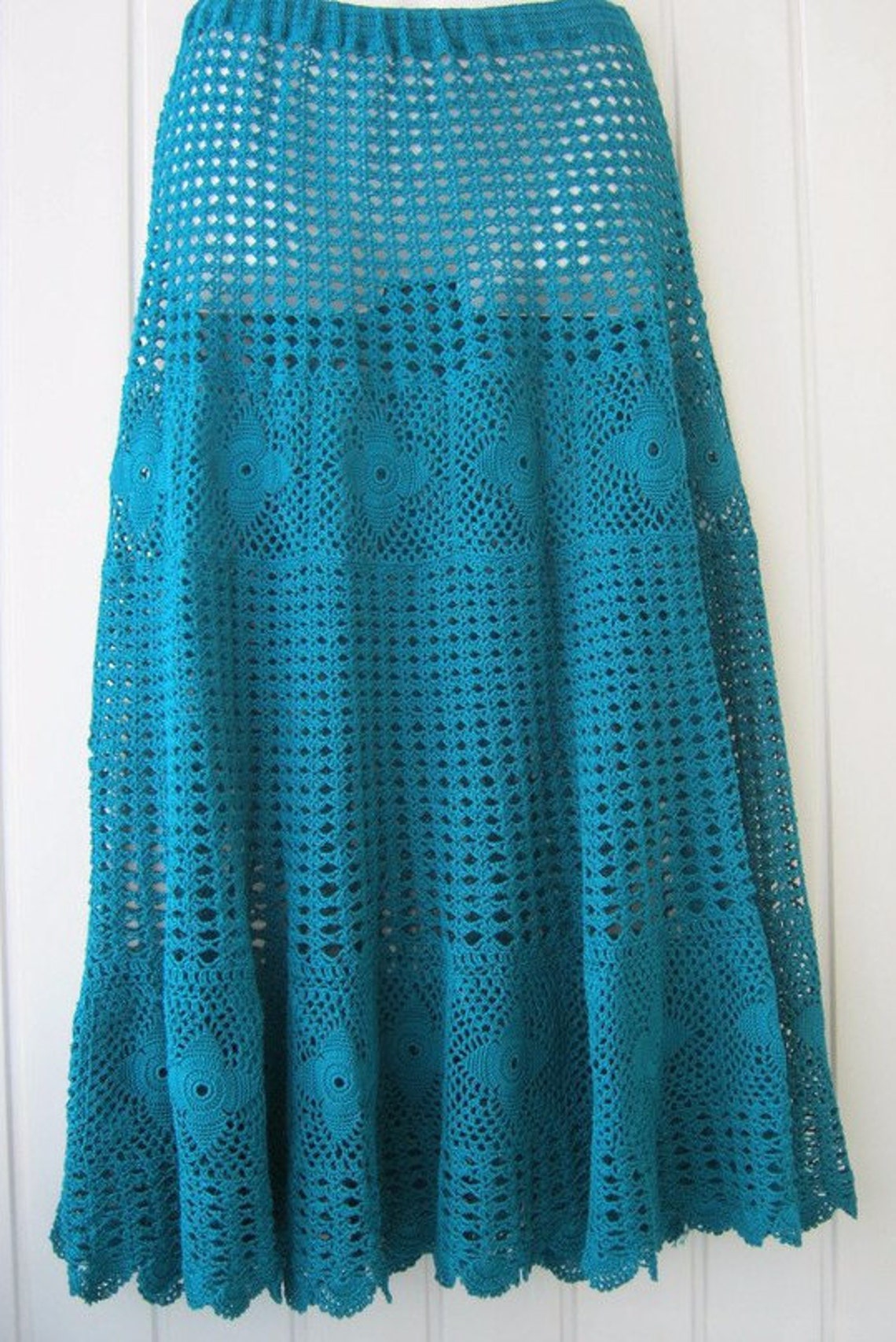 Boho clothes Skirt lace Skirt green Skirt handmade Long | Etsy