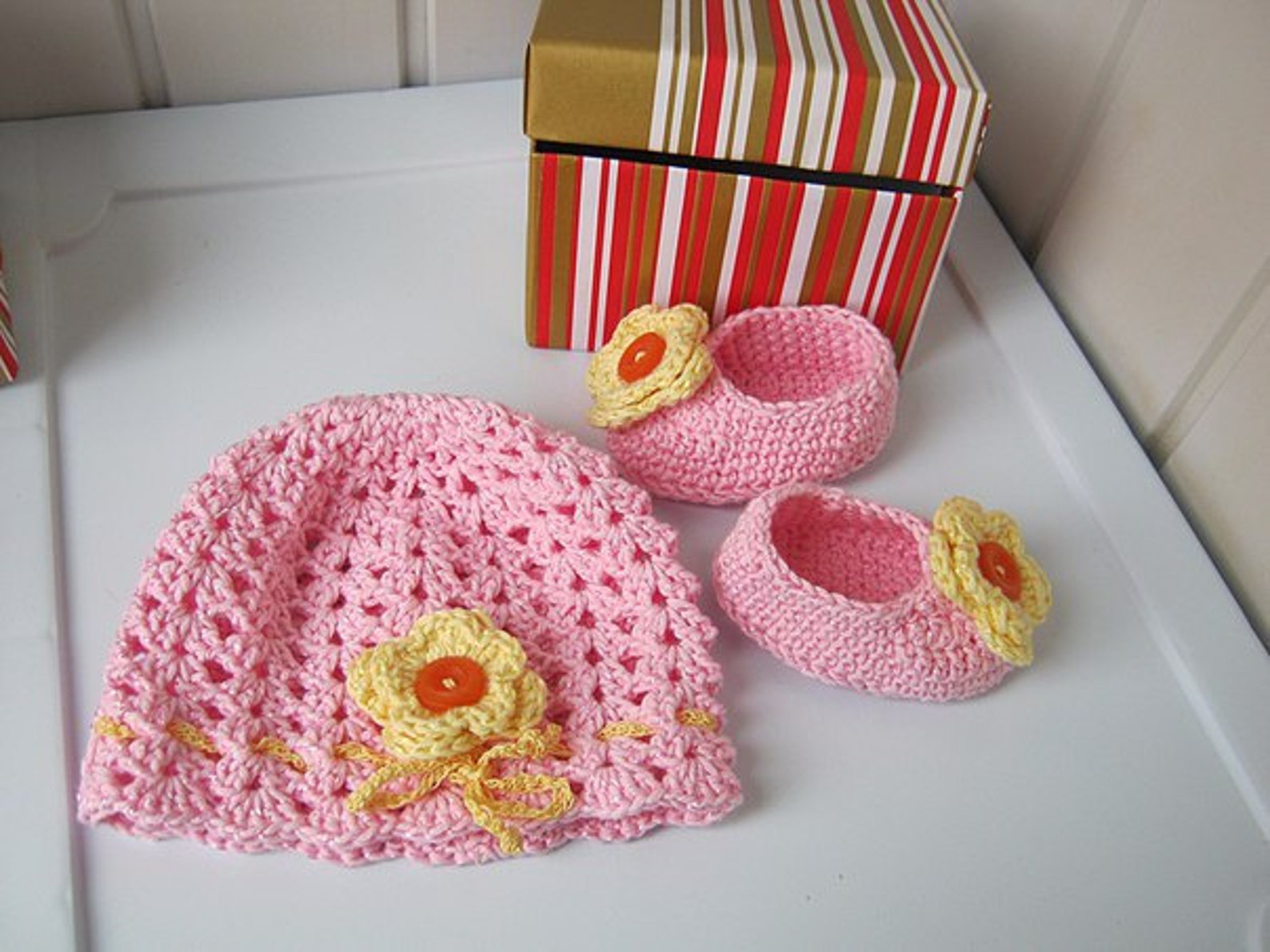 Booties for the Baby Hat and Booties Knitted Hat Knitted Etsy