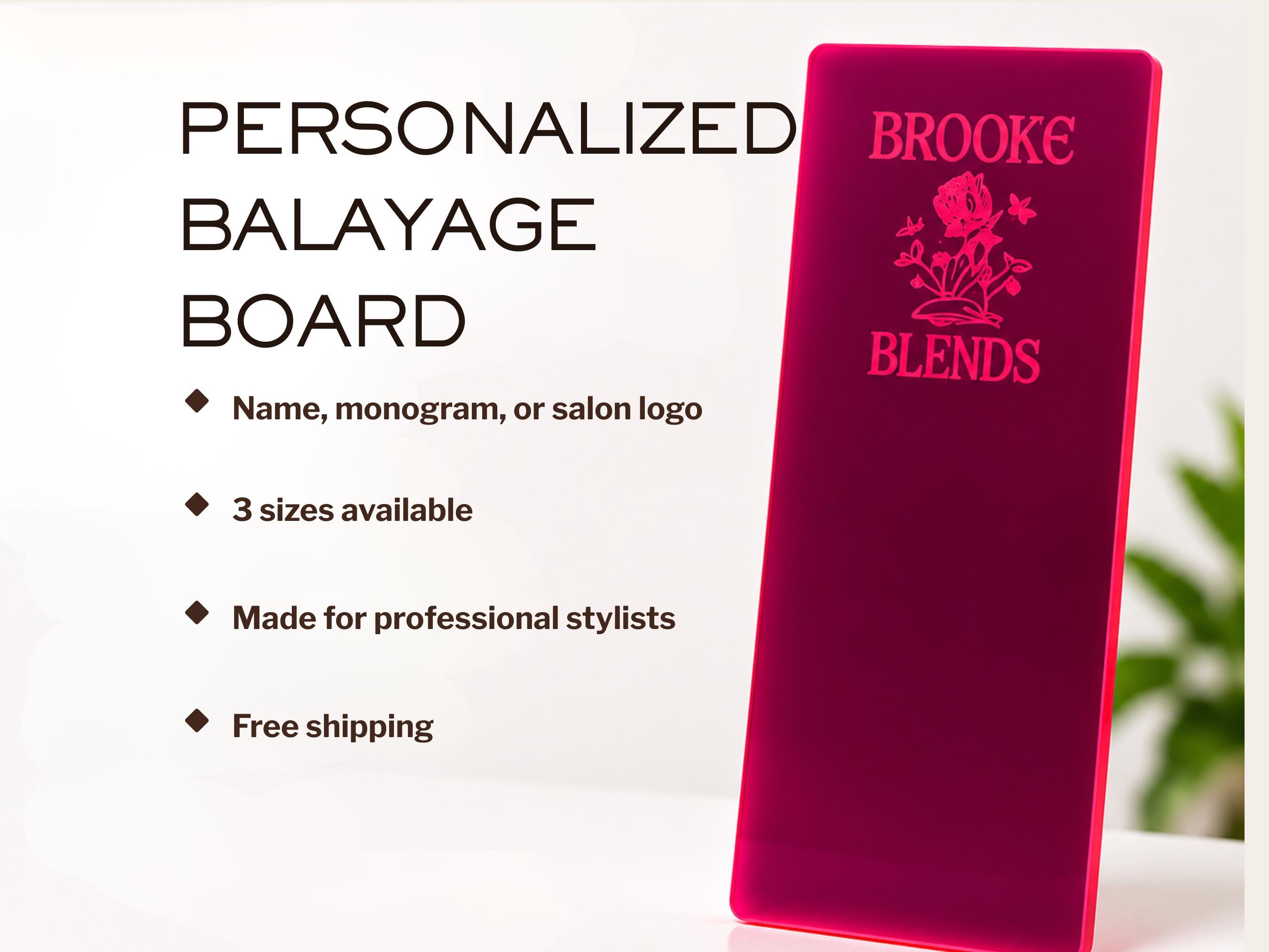 Personalized Balayage Board Acrylic Foiling Board Hair Stylist Tool Salon Logo Gift Foilayage