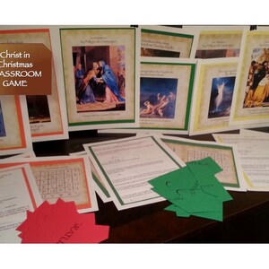 Christ in Christmas Classroom Clue Game - Sunday School - Instant Download - PDF