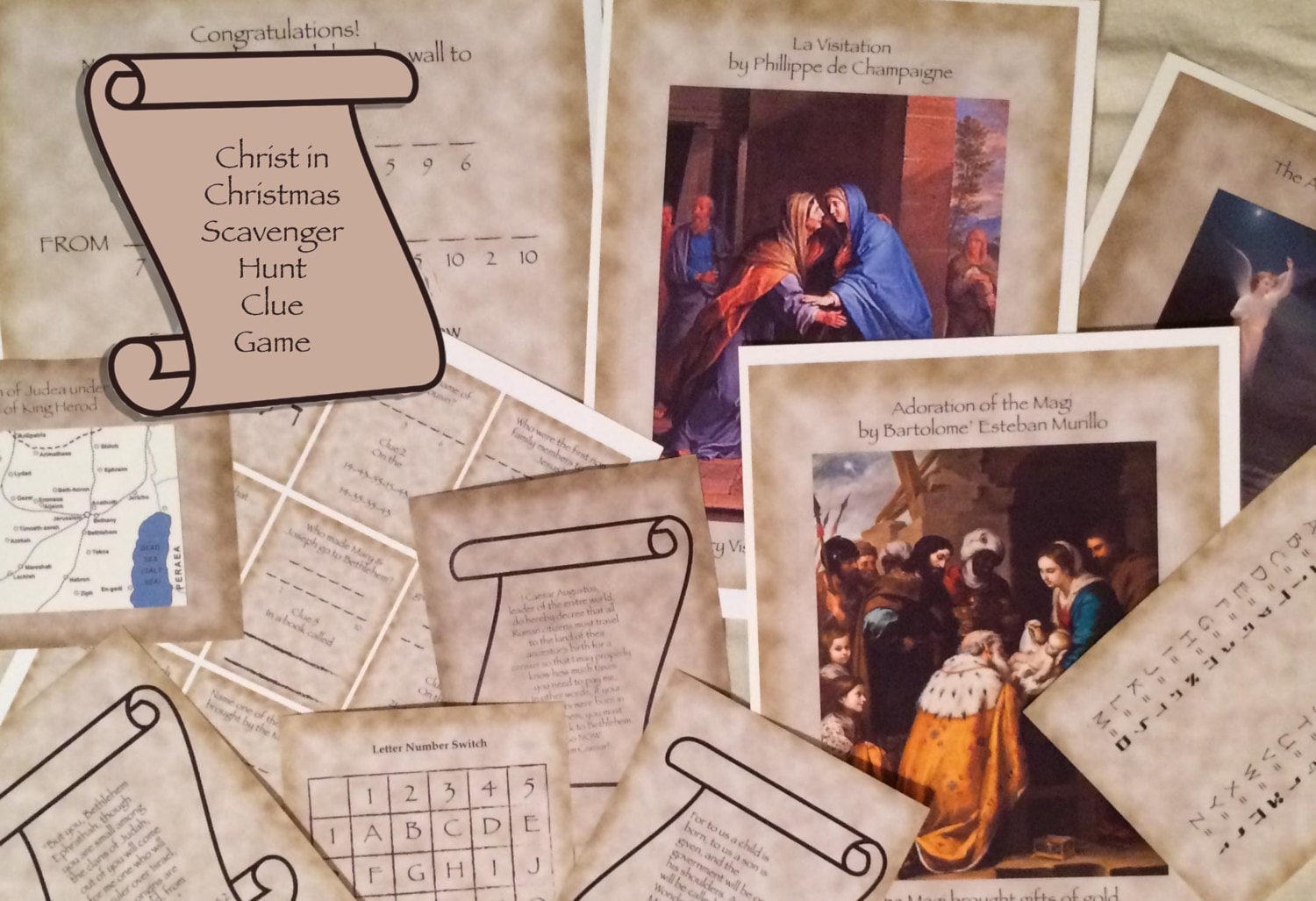 Christ In Christmas Nativity Printable Scavenger Hunt Clue Etsy christ-in-christmas-nativity-printable-scavenger-hunt-clue-etsy