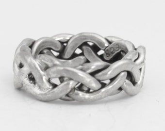 Sterling Silver Twisted  Band Sterling Silver