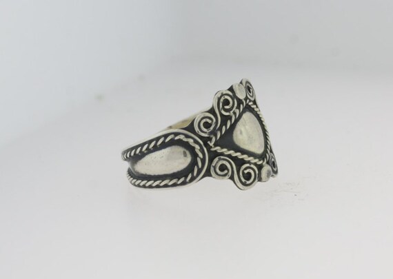 Unique Celestial Sterling Silver Ring - Solid Sil… - image 3
