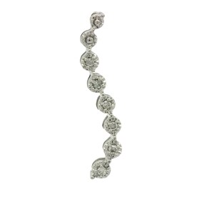 Diamond Pendant In 10k White Gold