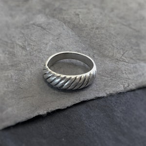 Silver Ring, Woven Ring, Cable Band, Sterling Silver Ring, Silver Jewelry, Wedding Band, Silver Wedding Band