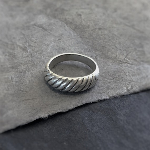 Silver Ring, Woven Ring, Cable Band, Sterling Silver Ring, Silver Jewelry, Wedding Band, Silver Wedding Band