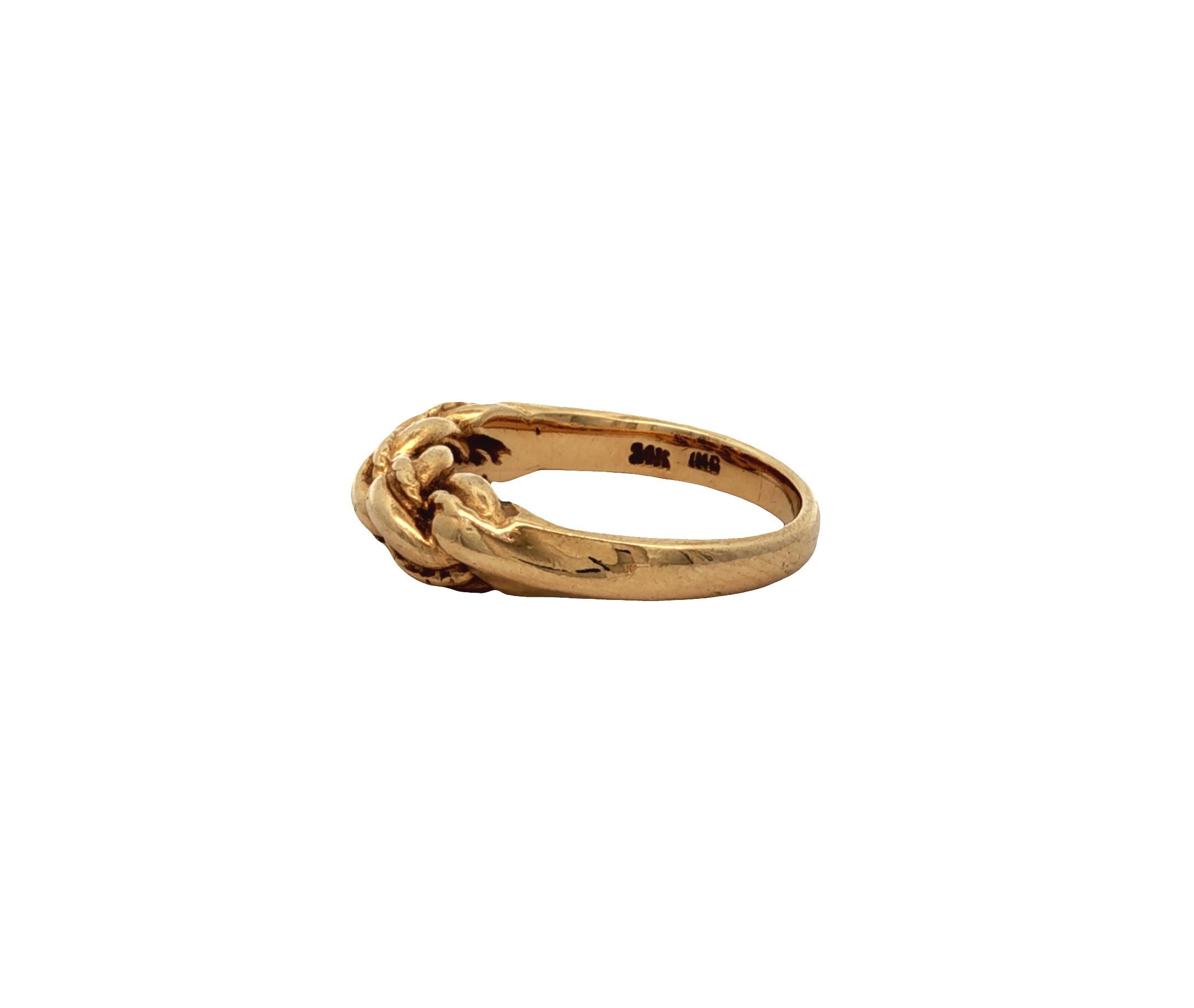 Rope Ring in 14k Yellow Gold - Etsy
