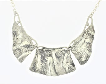 Geometric Necklace In Sterling Silver