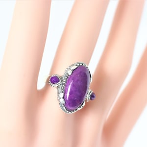Amethyst Ring In Sterling Silver