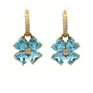 Topaz Earrings In 18k Yellow Gold