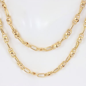 Link Chain Necklace In 18K Yellow Gold