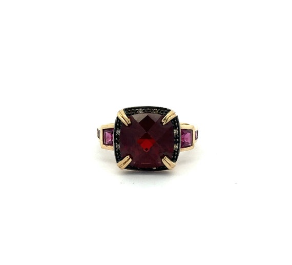 Vintage Garnet Ring In 10K Yellow Gold - image 2