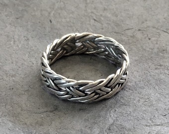 Mens Band, Silver Band, Silver Wedding Band