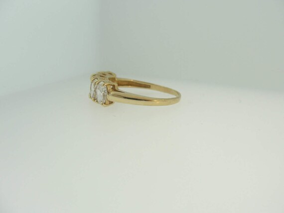 Oval Cut Diamond CZ Wedding Ring - Oval Diamond W… - image 3