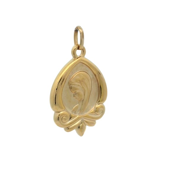 Mary Pendant In 14K Yellow Gold - image 4