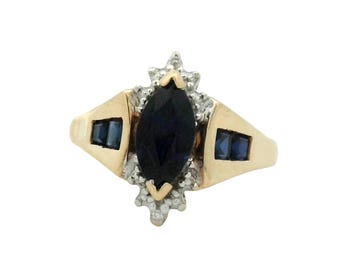 Sapphire Ring In 10K Yellow Gold