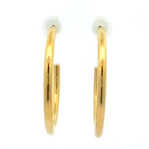 Hoop Earrings In Sterling Silver and Gold plated