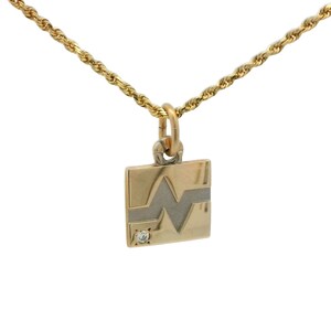 Diamond Necklace In 10K Yellow Gold