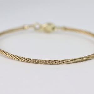Twisted Bracelet In 14K Yellow Gold