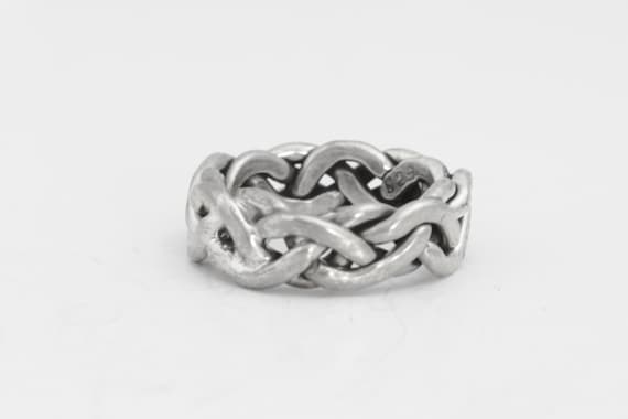 Sterling Silver Twisted  Band Sterling Silver