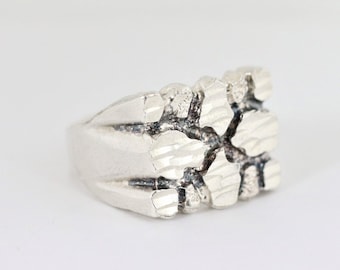 Nugget Ring In Sterling Silver