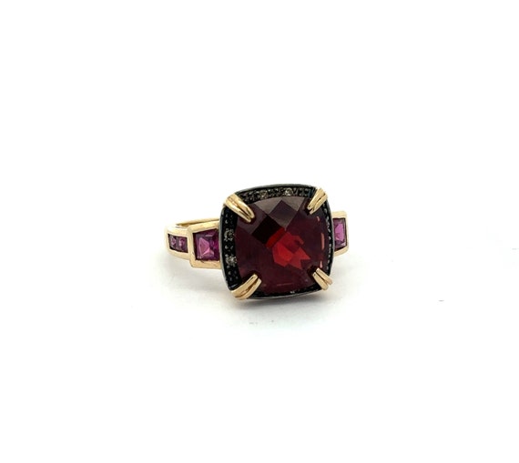 Vintage Garnet Ring In 10K Yellow Gold - image 1