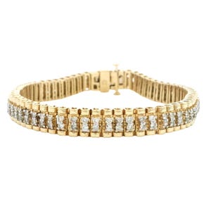 Diamond Bracelet In 14k Yellow Gold