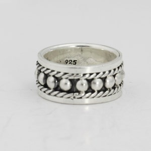 Sterling silver ball ring band,  silver bubble stacking band, Silver Ring,  Mens Wedding Band
