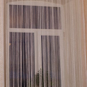 Thread curtains. Curtain with lurex 3mx2.8m. Door curtain. Window curtains window treatment Room divider curtain. Filament curtain. image 17