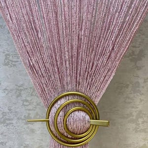 Thread curtains. Curtain with lurex 3mx2.8m. Door curtain. Window curtains window treatment Room divider curtain. Filament curtain. Pink