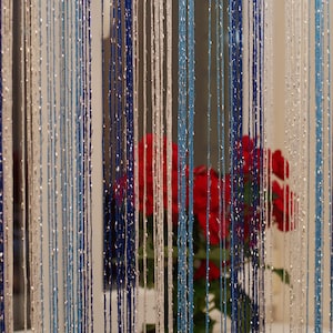 Thread curtains. Curtain with lurex 3mx2.8m. Door curtain. Window curtains window treatment Room divider curtain. Filament curtain. 6