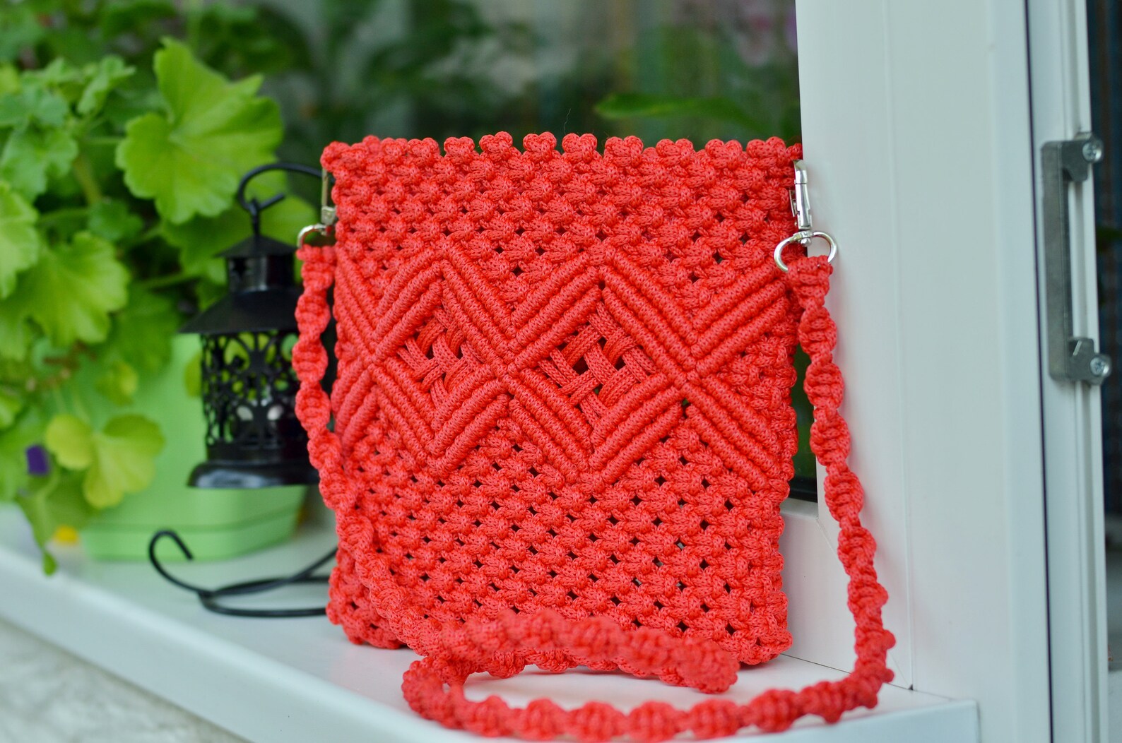 Macrame Bag Handmade Bag Gift for Her Macrame Shoulder Bag Etsy