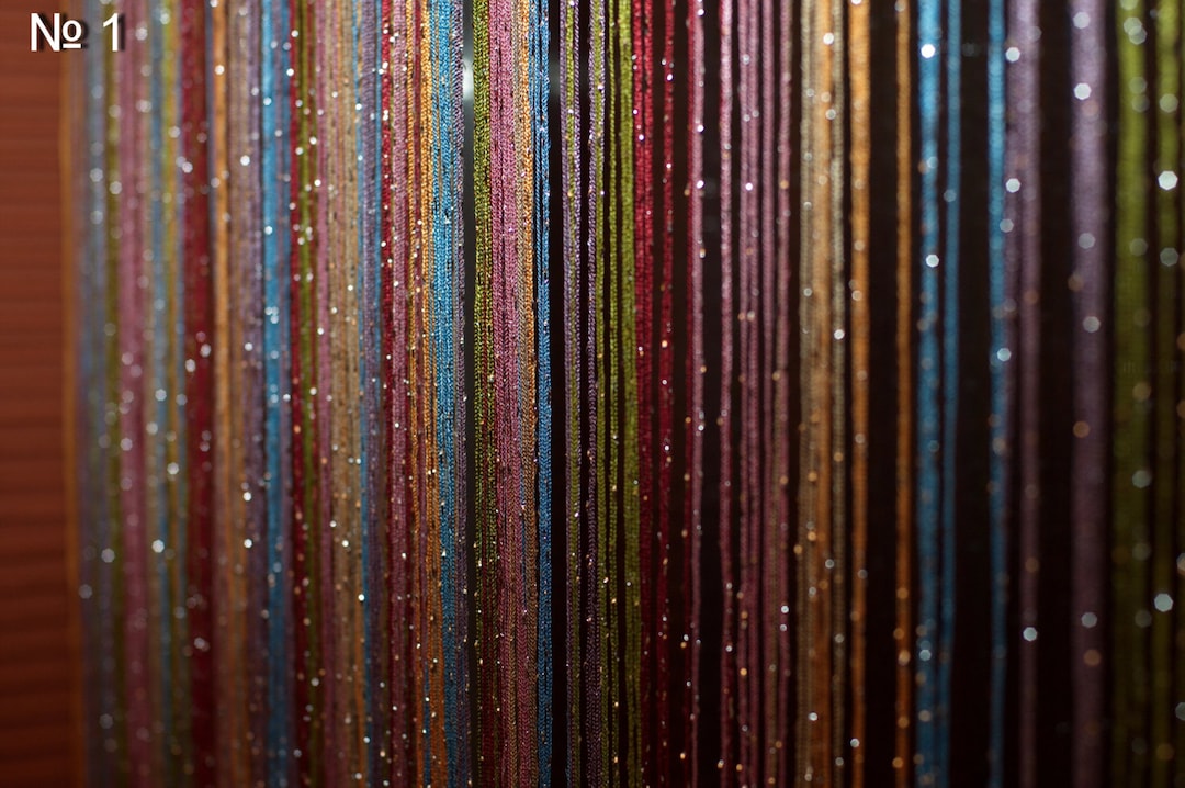 Thread Curtains. Curtain With Lurex 3mx2.8m. Door Curtain. Window ...