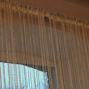 Thread curtains. Curtain with lurex 3mx2.8m. Door curtain. Window curtains window treatment Room divider curtain. Filament curtain. image 14