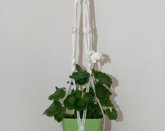 Macrame Plant Hanger 23 inches 4 mm polypropylene braided cord