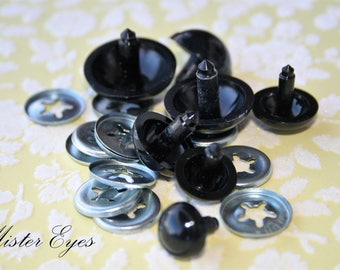 Black Safety Eyes for Teddy Bear Doll Amigurumi Doll Toy Crafts Dog Cat Plastic Animal