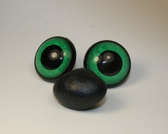 Ojos de seguridad  12-14-16-18-20-22-24mm  verdes oso  peluche muñeca muñeco amigurumi crochet juguete manualidades  gato animal plástico