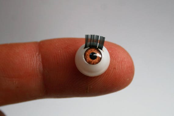 Bjd doll acrylic eyes 16 mm 4 pairs brown reborn dollfie msd yosd minifee
