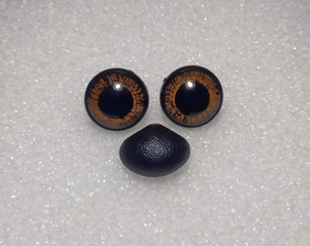 Safety eyes 12-14-16-18-20-22-24-26mm brown bear teddy doll doll amigurumi crochet toy crafts cat animal plastic