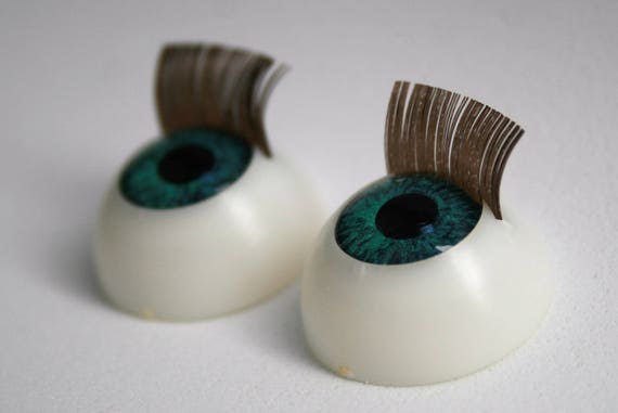Bjd doll acrylic eyes 14 mm 4 pairs green reborn dollfie msd yosd minifee