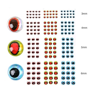 183 3D adhesive eyes for fishing lures pack 1