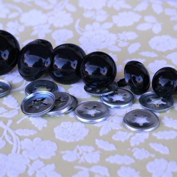 Black safety eyes 12-14-16-18-20-22-24 mm for teddy bear doll amigurumi toy crafts dog cat animal